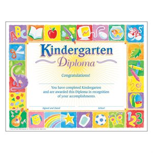 Certificate Kindergarten Classic Diploma ~PKG 30