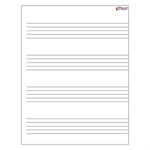 Wipe-Off Chart Music Staff Paper 17" x 22" ~EACH