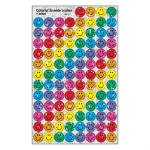 Stickers Colorful Sparkle Smiles ~PKG 400