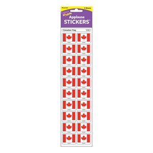 Stickers Canadian Flag ~PKG 100