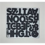 Magnetic 2" Letters Classic Black ~PKG 87