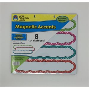 Magnetic Accents Large Polka Dots ~PKG 8