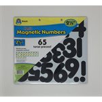 Magnetic 2.5" Numbers Classic Black ~PKG 65