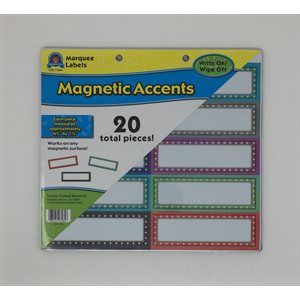 Magnetic Labels Marquee ~PKG 20