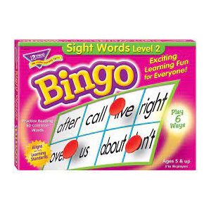 Bingo Game Sight Words 