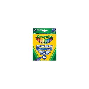 Crayola WASH LARGE Crayons ~BOX 16